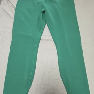 Ladies Teal Stretch Leggings